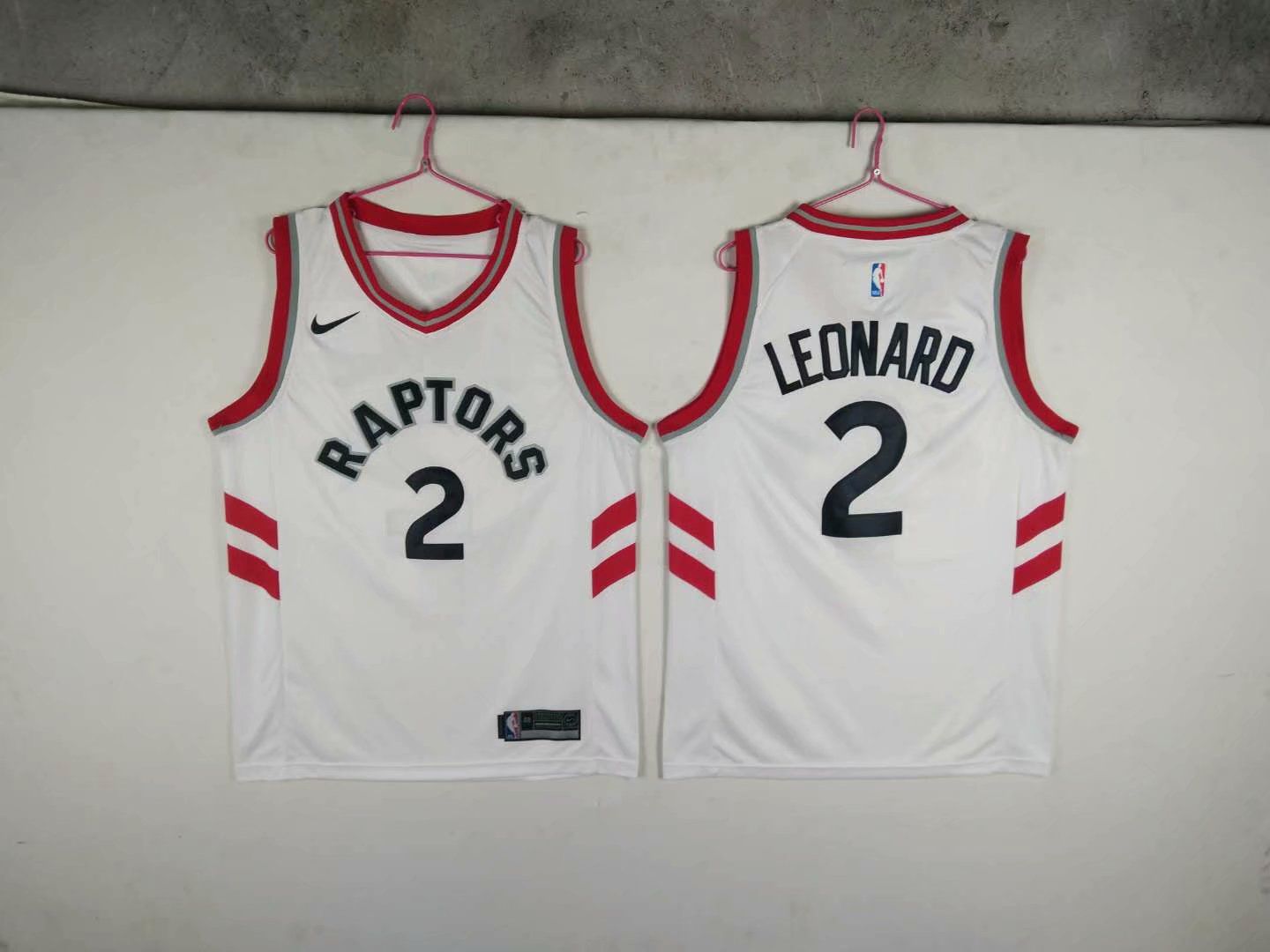 Men Toronto Raptors 2 Leonard White Game Nike NBA Jerseys